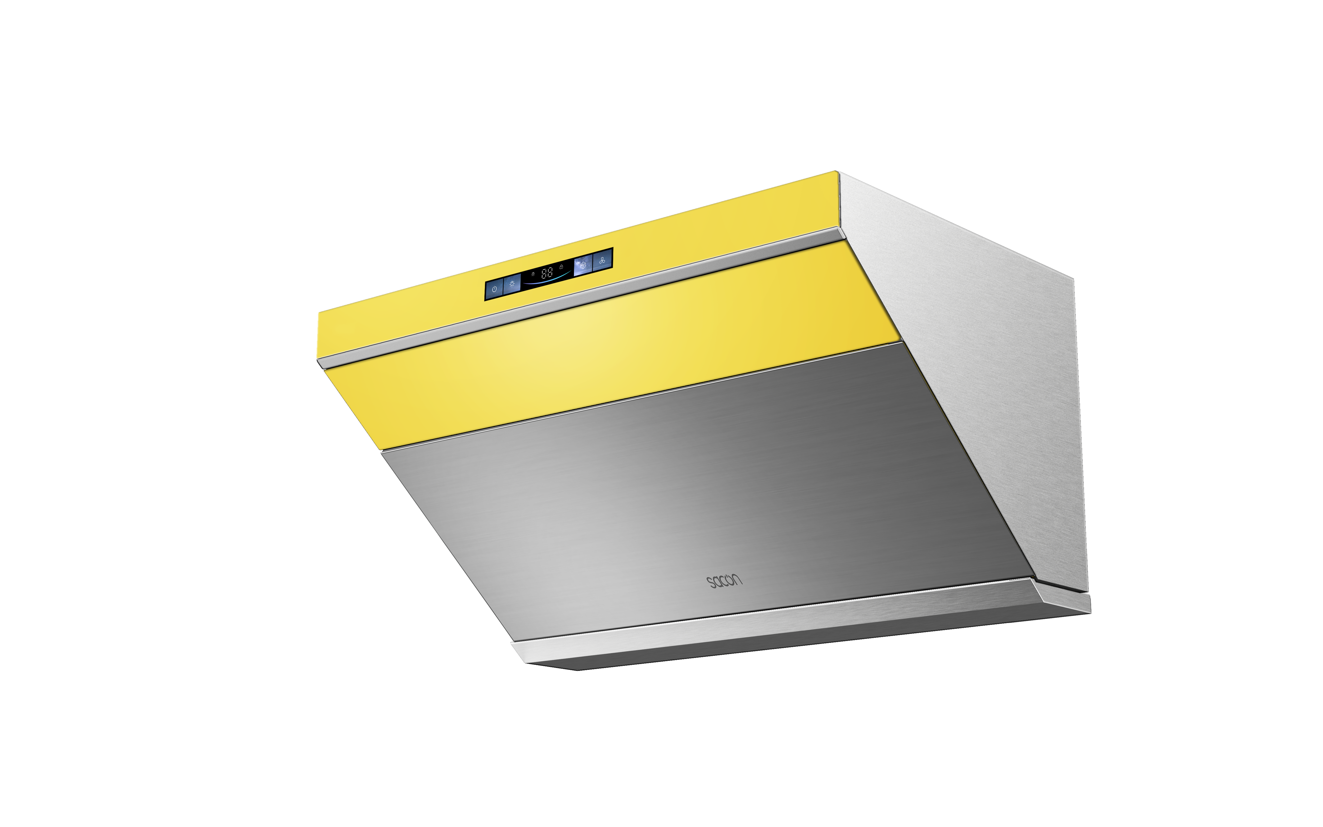 Flower Series 30" Range Hood Yellow With Stainless Steel Color