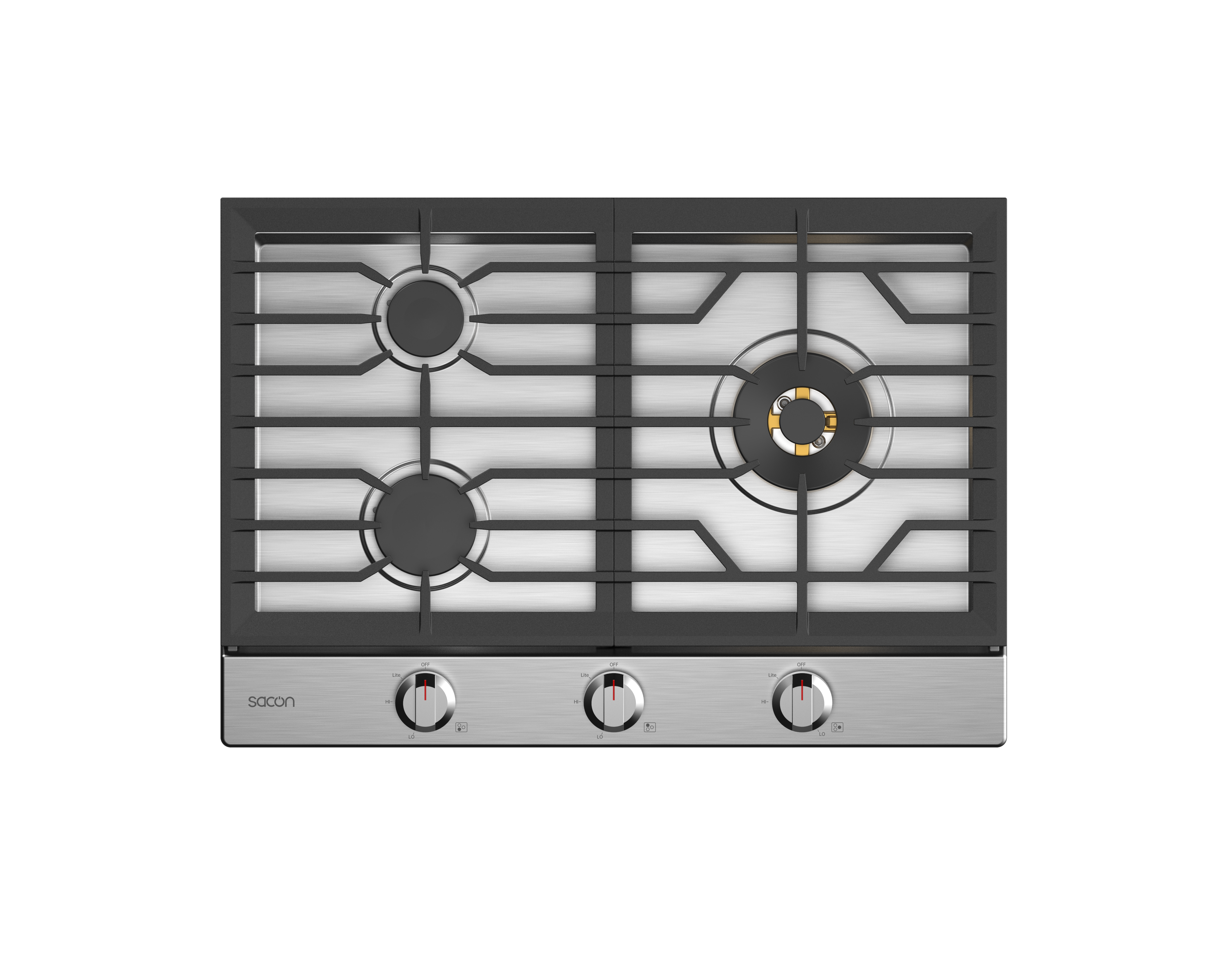 30" Flower Series Classic Grill Pro Gas Cooktop With LP Convert Kit