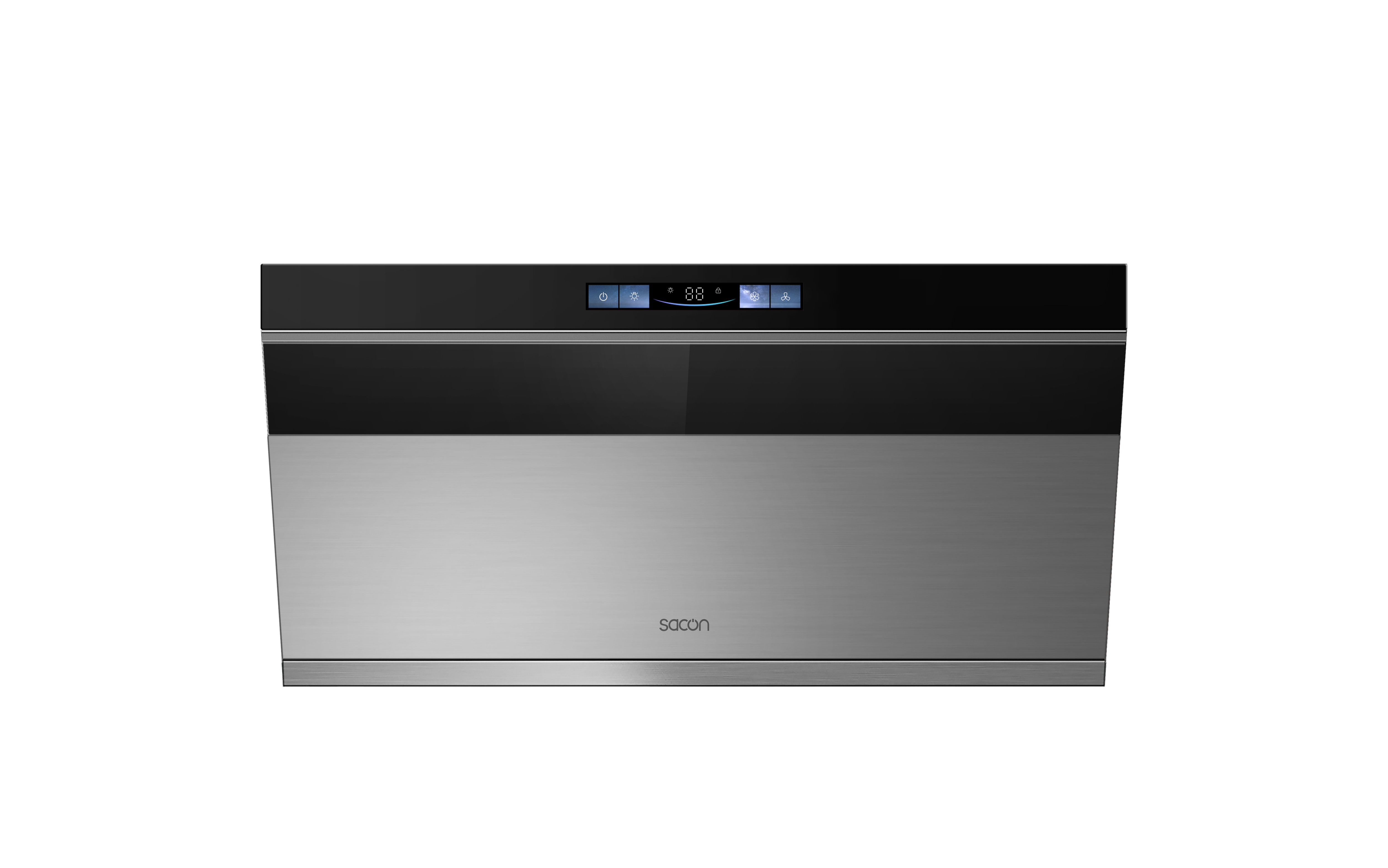 Flower Series 30" Range Hood Black With Stainless Steel Color