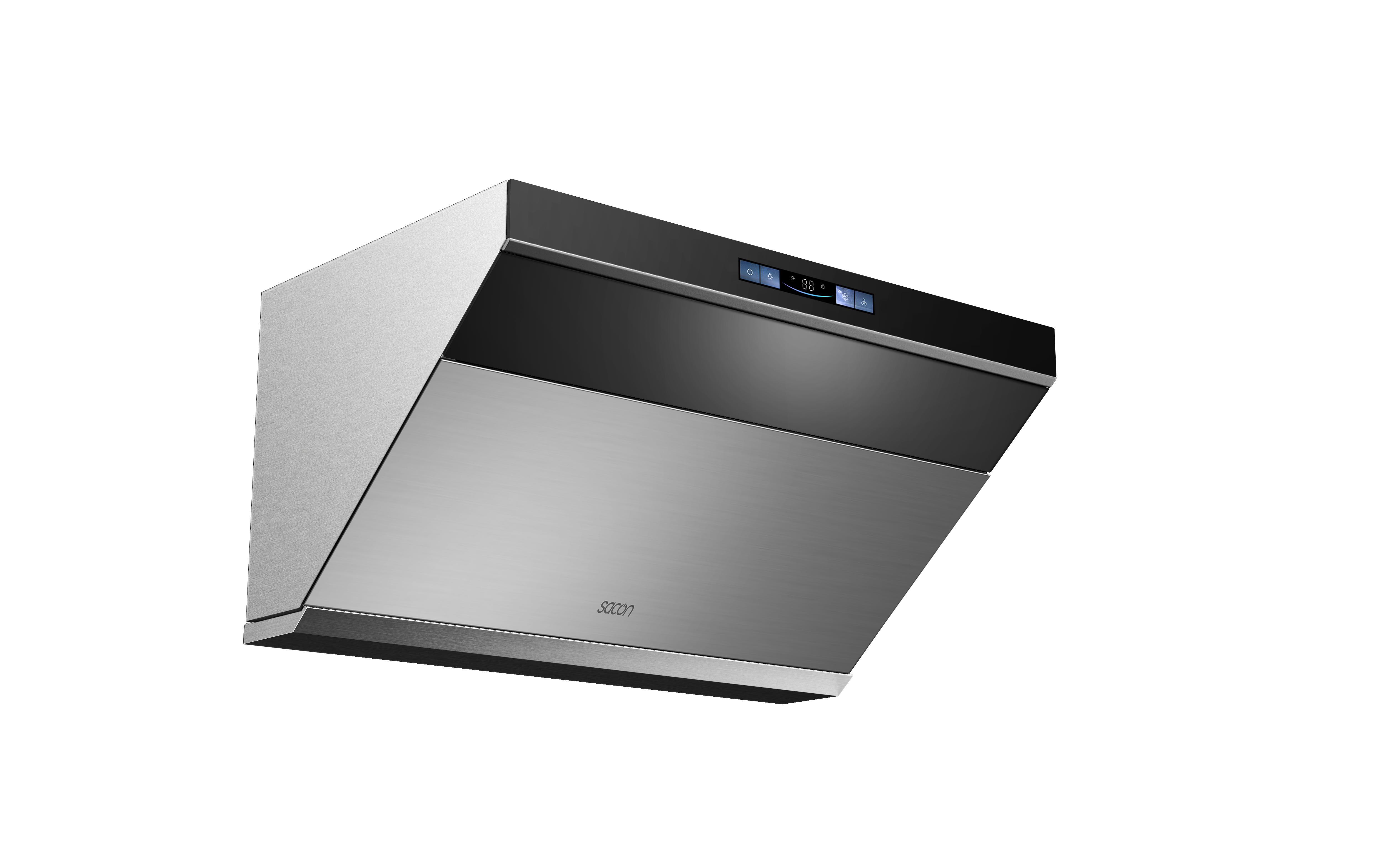 Flower Series 30" Range Hood Black With Stainless Steel Color