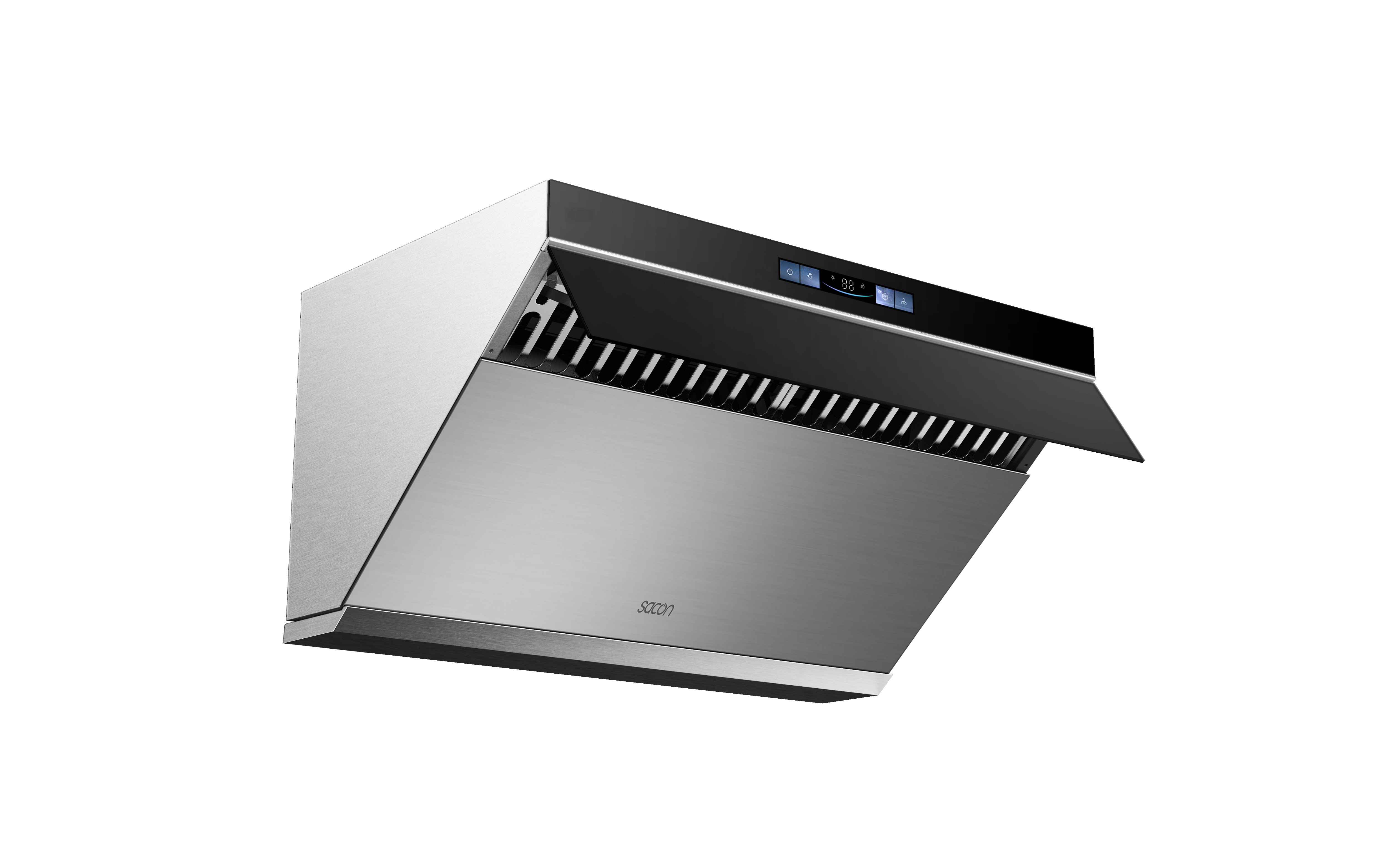 Flower Series 30" Range Hood Black With Stainless Steel Color