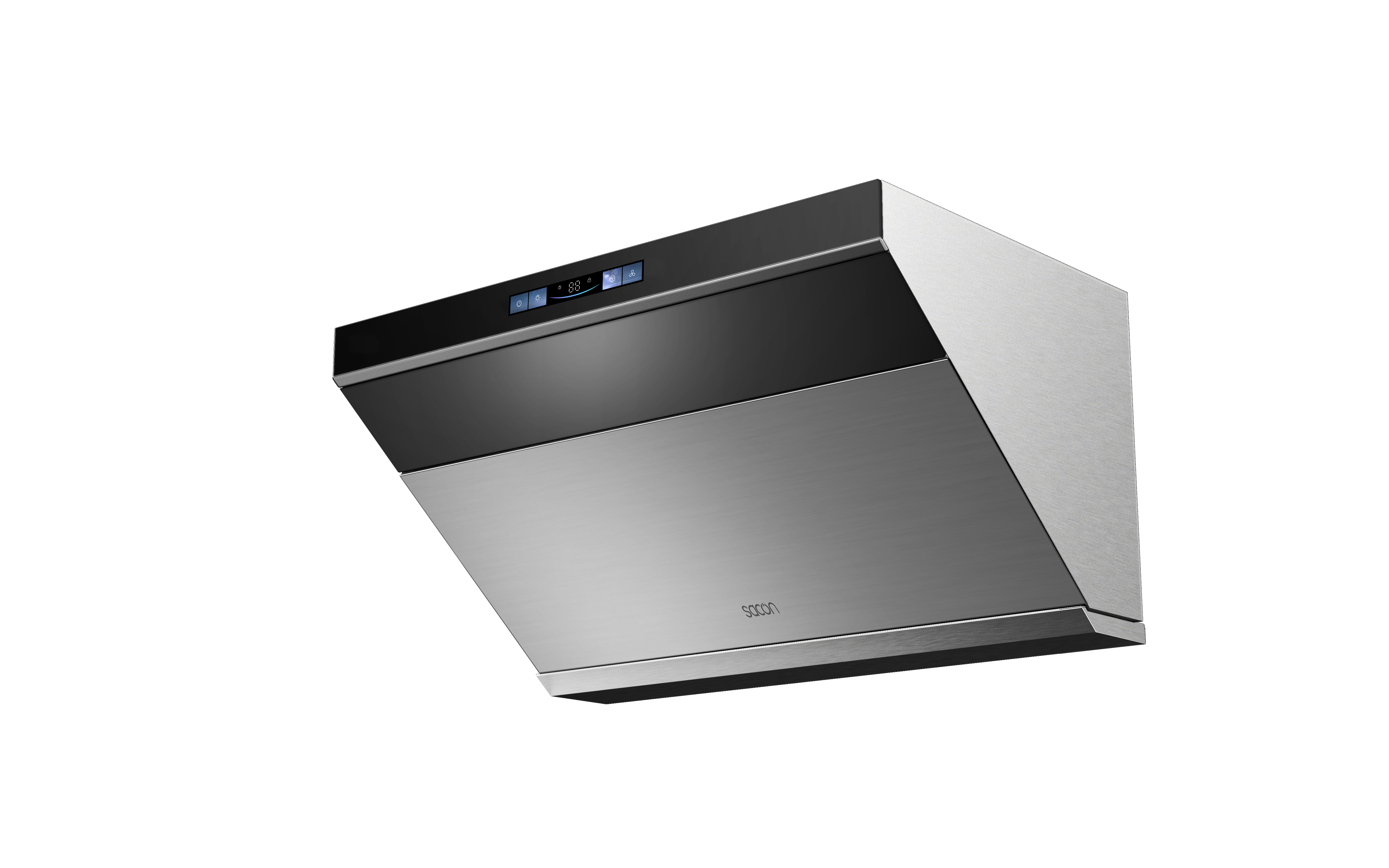 Flower Series 30" Range Hood Black With Stainless Steel Color