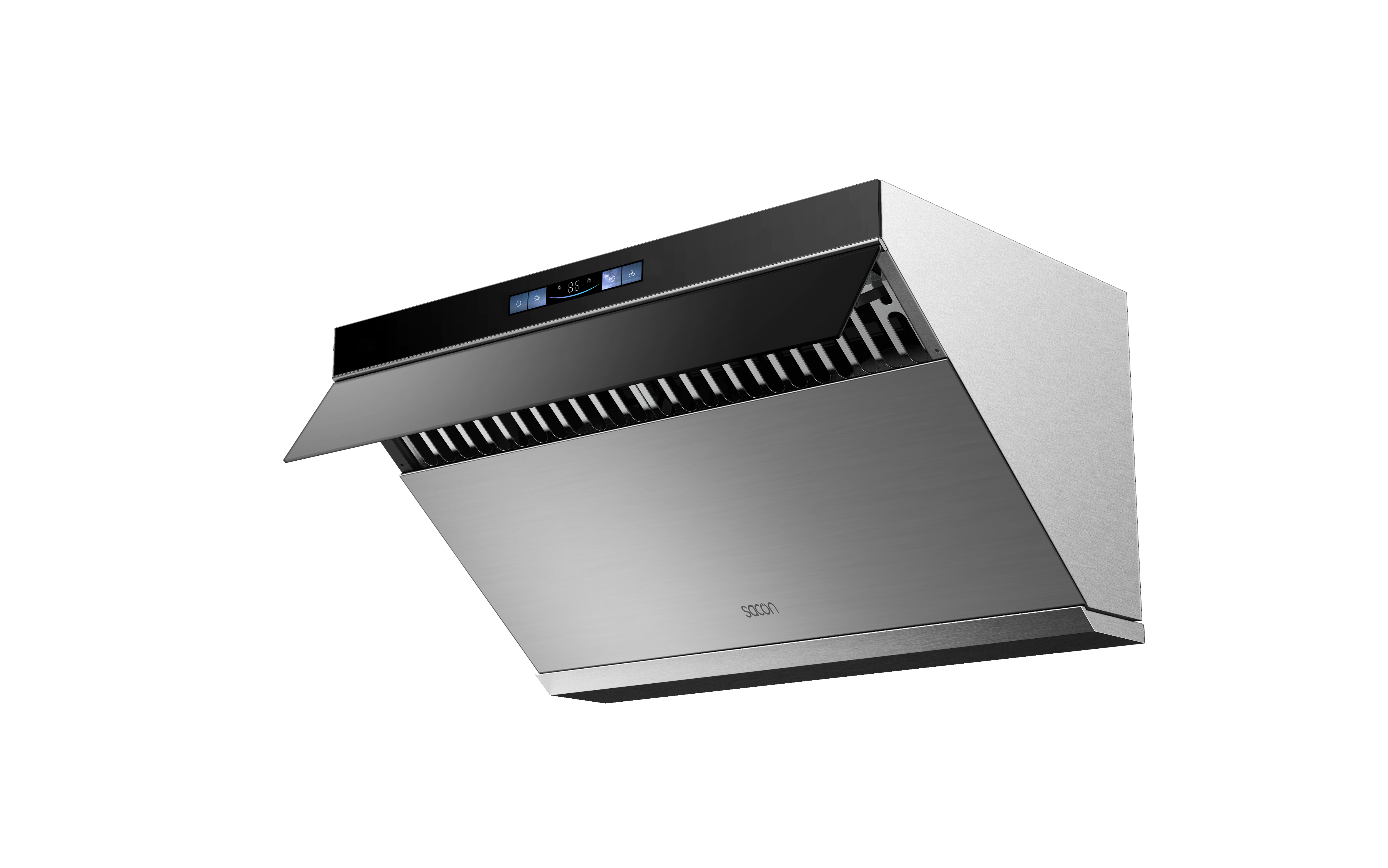 Flower Series 30" Range Hood Black With Stainless Steel Color