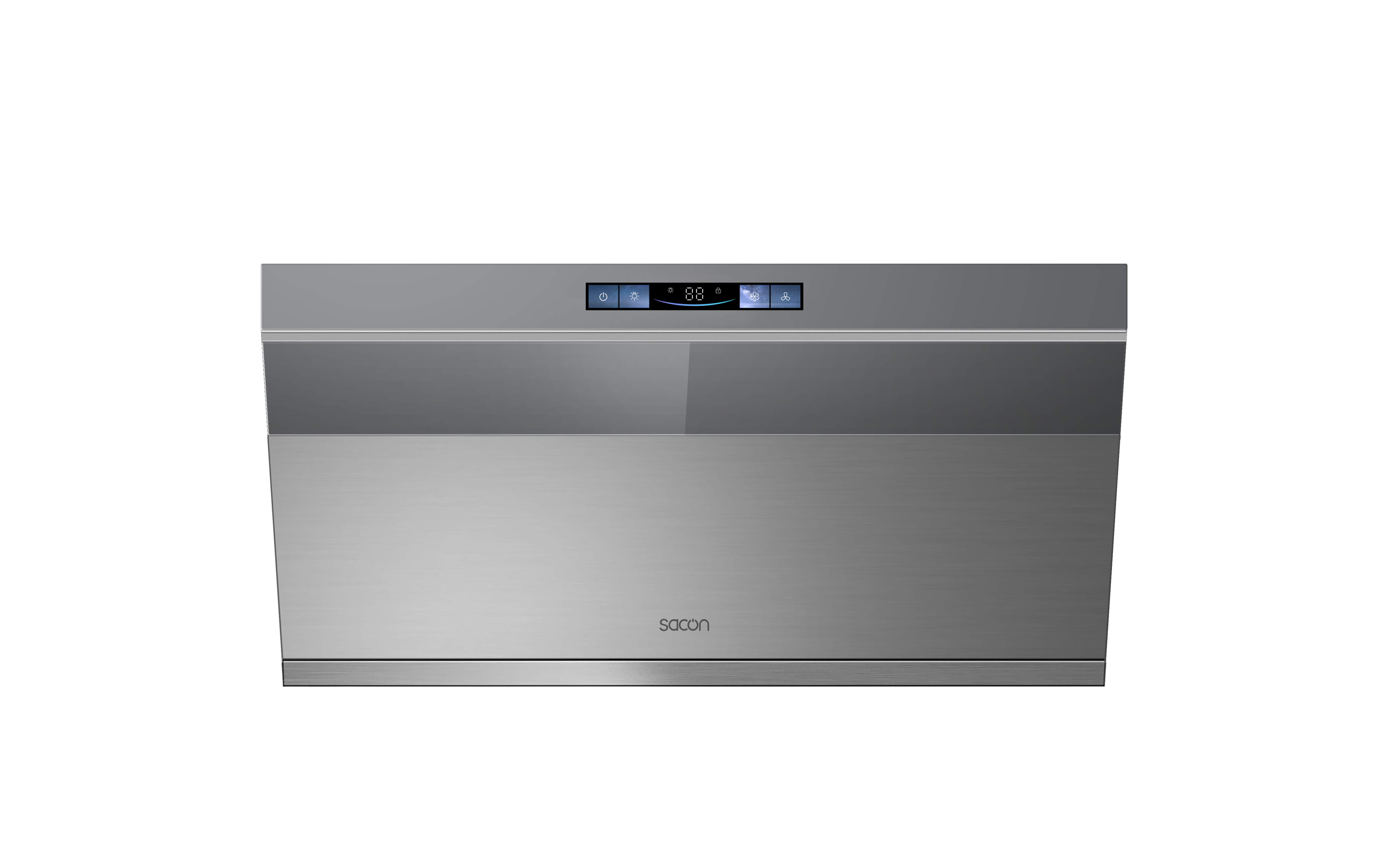 Flower Series 30" Range Hood Gray With Stainless Steel Color