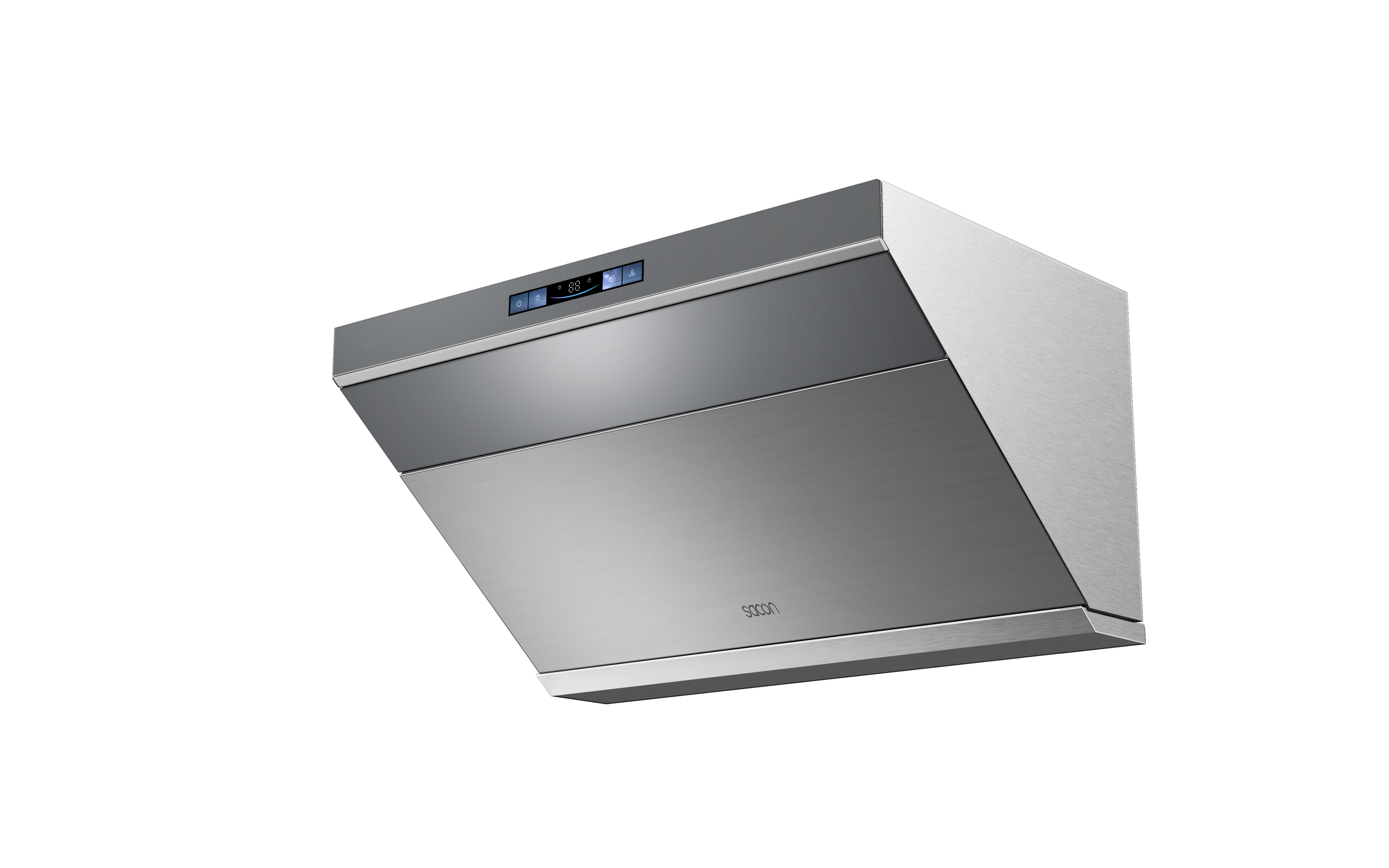 Flower Series 30" Range Hood Gray With Stainless Steel Color