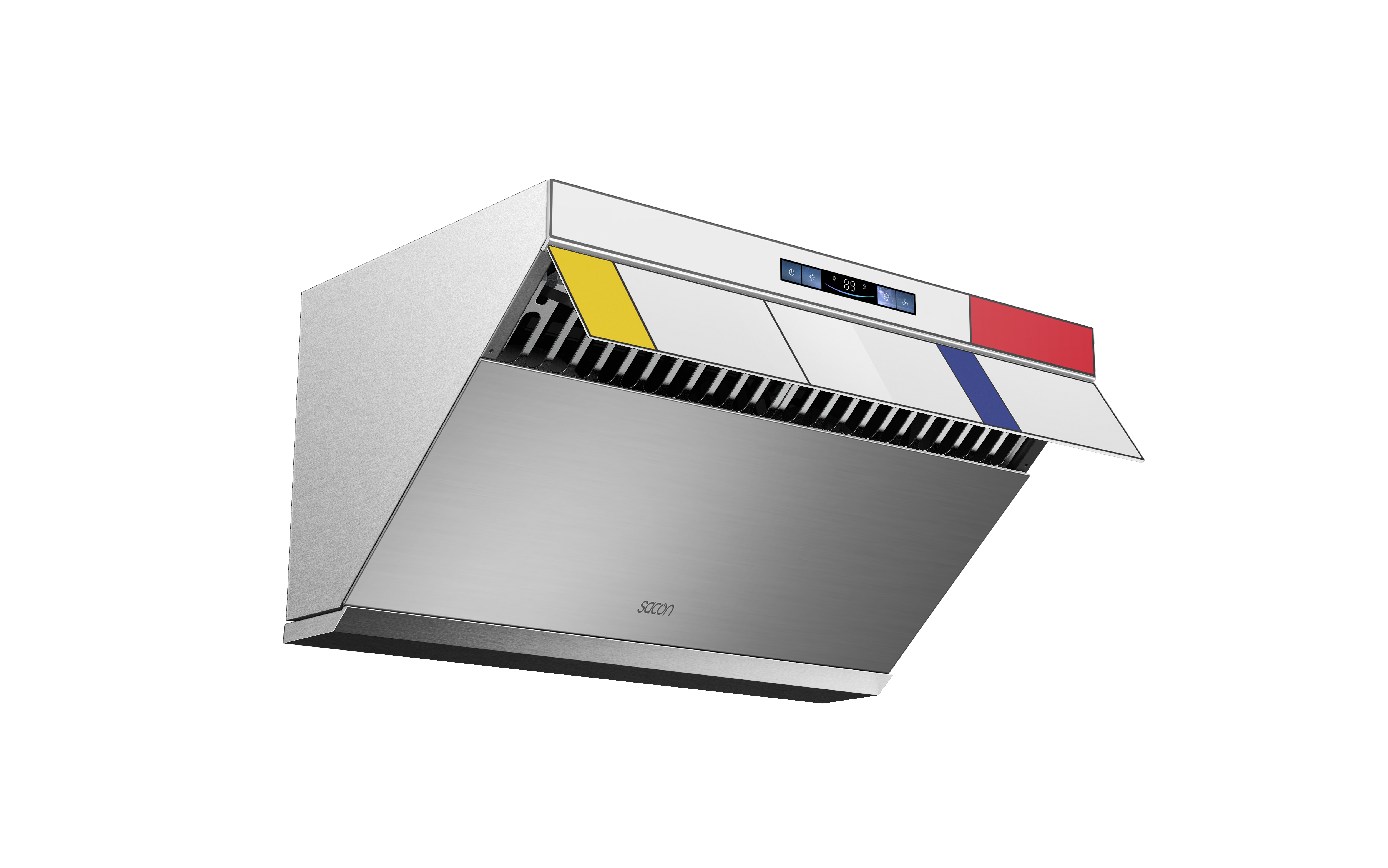 Flower Series 30" Range Hood Mondrian With Stainless Steel Color