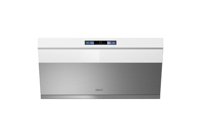 Flower Series 30" Range Hood White With Stainless Steel Color