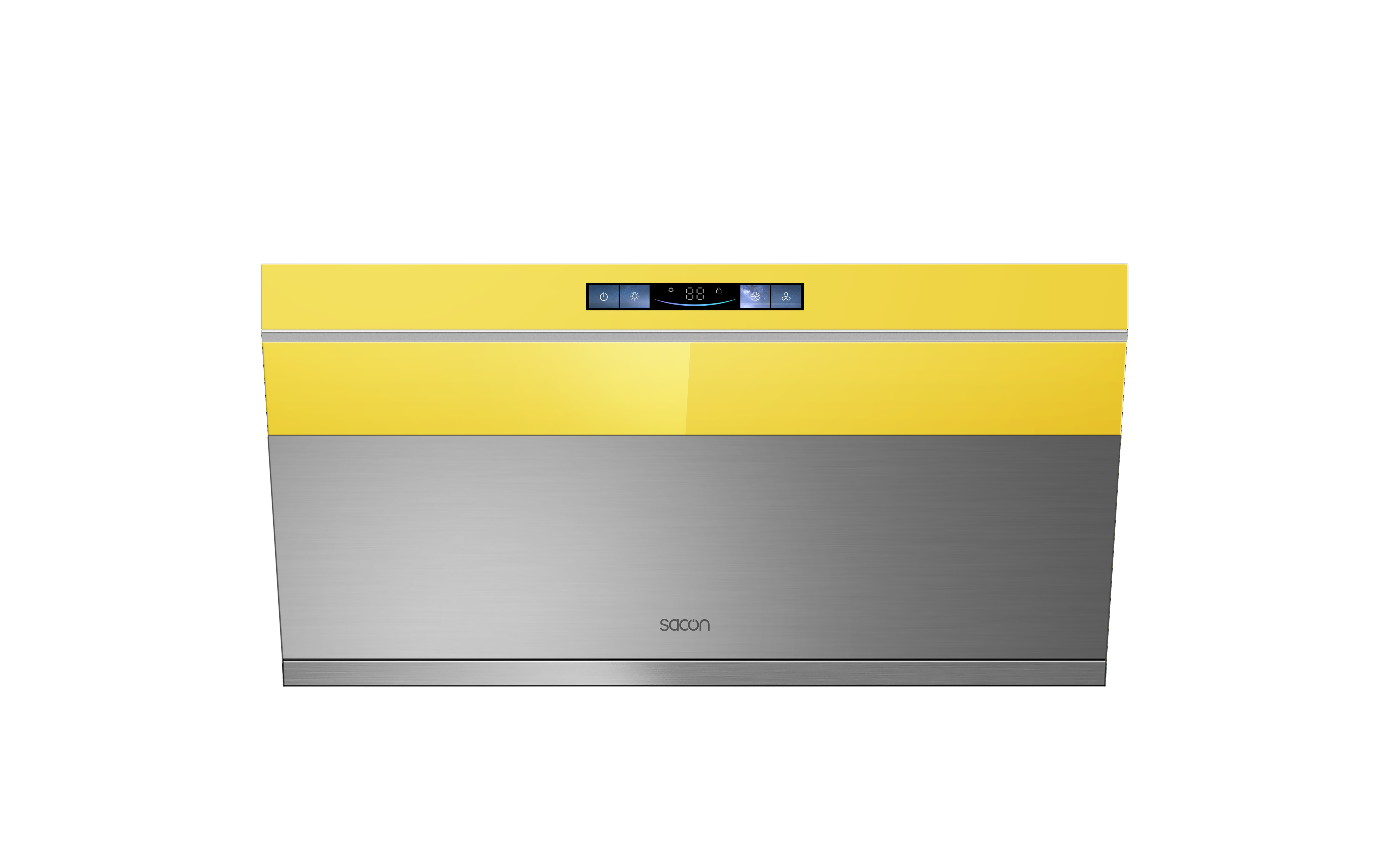 Flower Series 30" Range Hood Yellow With Stainless Steel Color