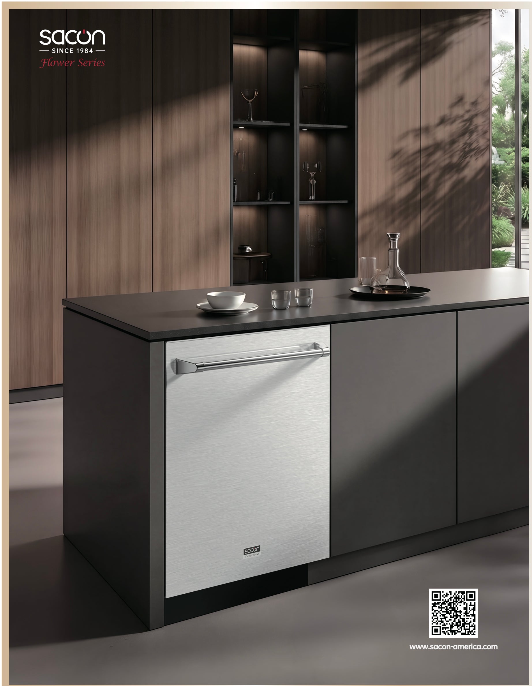 24” Flower Series Fully Integrated Dishwasher with NatureDry™ Auto-Open System